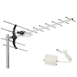 1byone 80 Miles Digital Amplified Outdoor / Roof HDTV Antenna Extremely High Performance for UHF Band