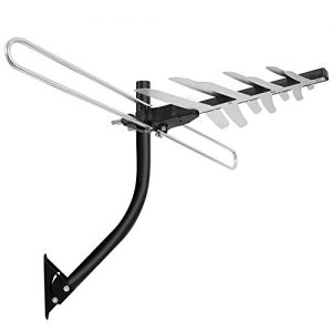 1byone 85 Miles Digital Amplified Outdoor Antenna with VHF and UHF Band Extremely High Performance