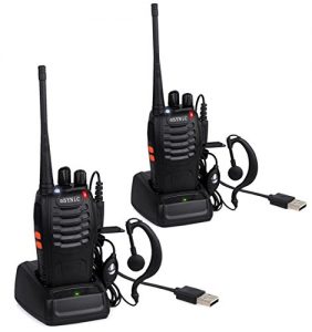 ESYNiC Walkie Talkies 2 pcs Long Range Two-Way Radio