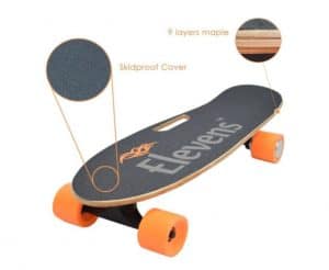 Elevens Single Hub Motor Electric Cruiser Skateboard 12 MPH