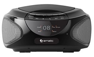 Ematic EBB9224BK CD Bluetooth Boombox