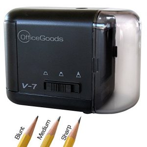 OfficeGoods Electric Battery Operated Pencil Sharpener for Home Office School