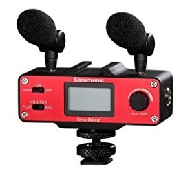Saramonic SmartMixer Professional Recording Stereo Microphone Rig for iPhone and Android Smartphones