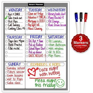Smart Planner Weekly Multi-Purpose Magnetic Refrigerator Dry Erase Board
