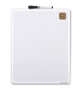 U Brands Contempo Magnetic Dry Erase Board White Frame