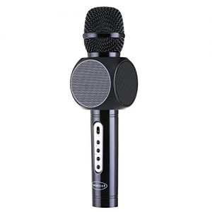 Wireless Microphone Karaoke Amicool Portable Bluetooth Karaoke Player Speaker for Apple iPhone Android Smartphone Or PC