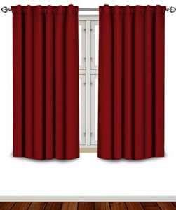Blackout Room-Darkening and Insulating Curtains Window Panel Drapes by Utopia Bedding