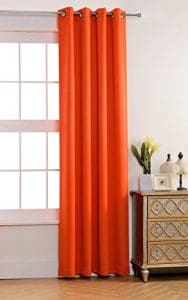 MYSKY HOME Solid Grommet top Thermal Insulated Window Blackout Curtain