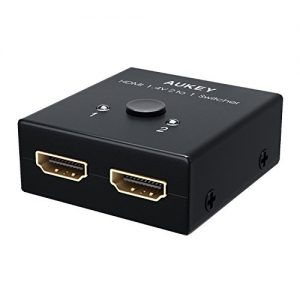 AUKEY HDMI Switch 2×1, Supports 4K and 3D