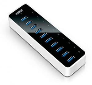 Anker 10-Port USB Data Hub with 60W Power Adapter