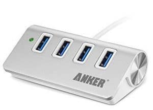 Anker 4-Port USB 3.0 Unibody Aluminum Portable Data Hub