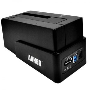 Anker AK-68UPSHDDS-BU USB 3.0 & eSATA to SATA External Hard Drive Docking Station