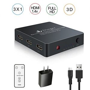Dinger HDMI Switch, 3 Port HDMI Switch