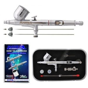 Master Airbrush G233-SET Precision Dual-Action Airbrush Professional Set