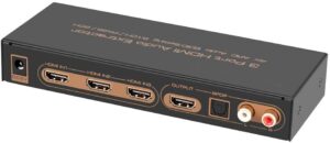 3x1 HDMI Switch with TOSLINK Optical